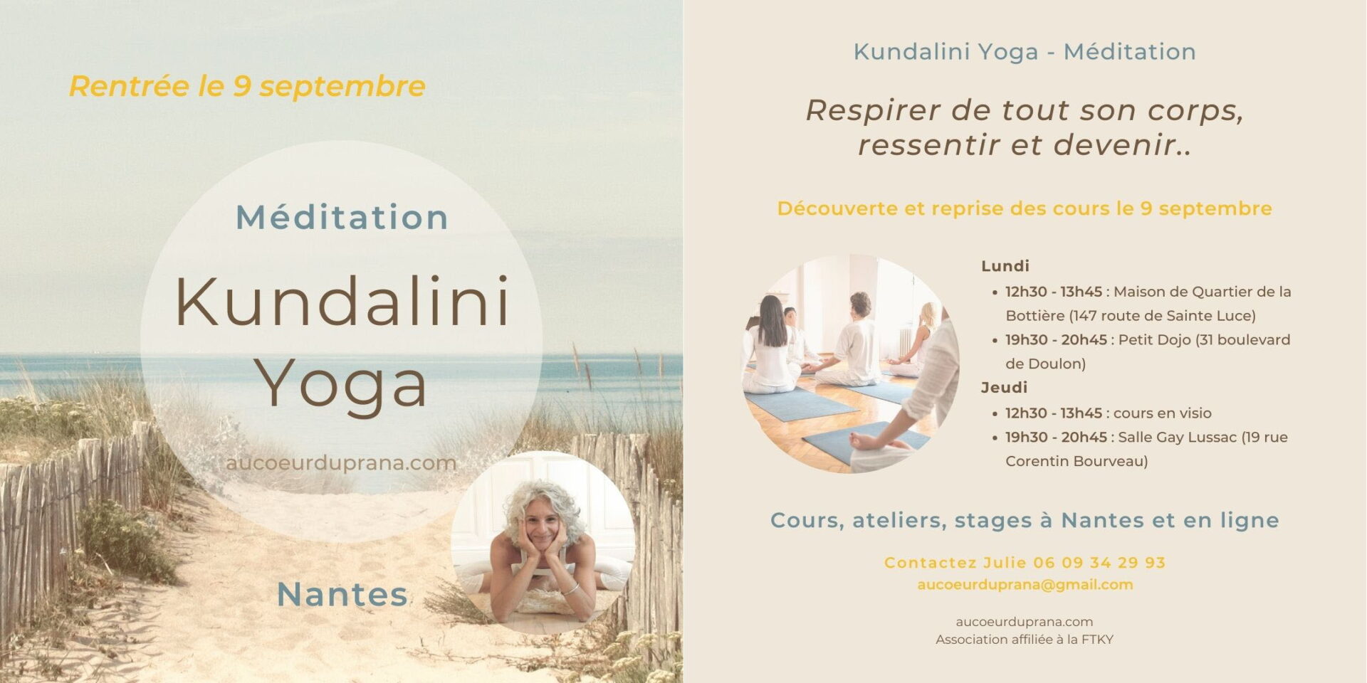 kundalini yoga - meditation - pranayama - au coeur du prana - nantes - julie petry